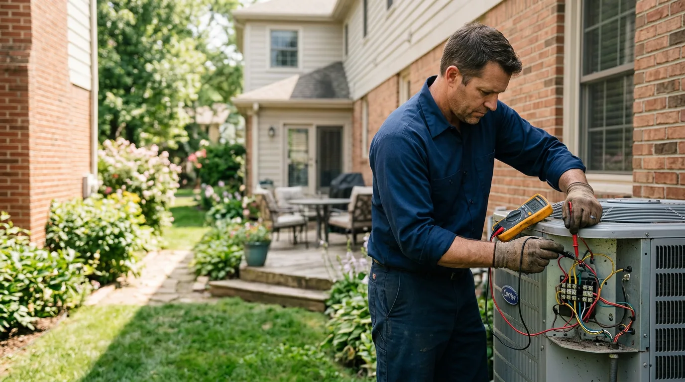 HVAC technician working near Wabasso, MN
